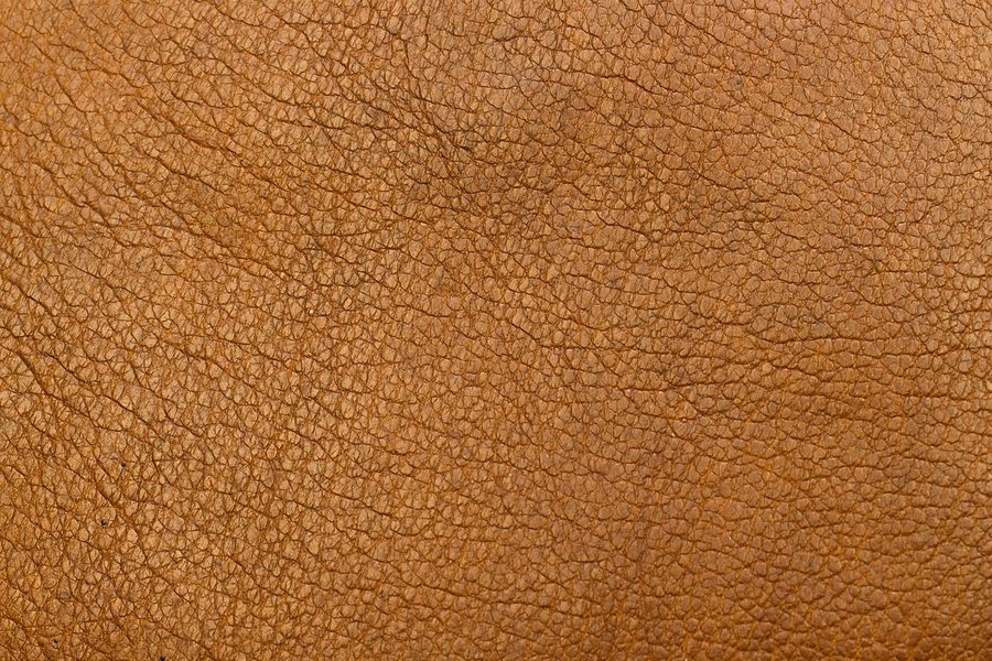 A close-up of tan leather.