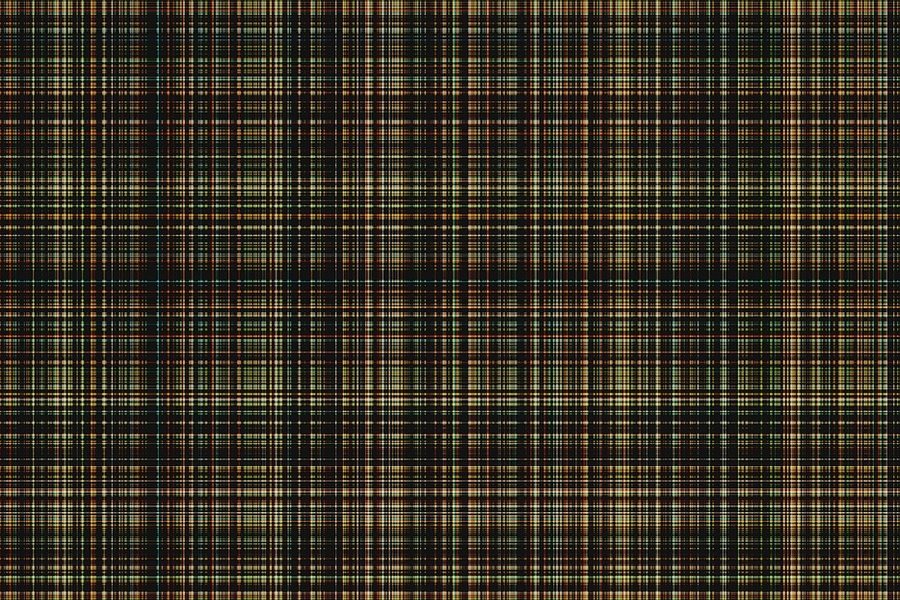 A close-up of a brown checked wool.